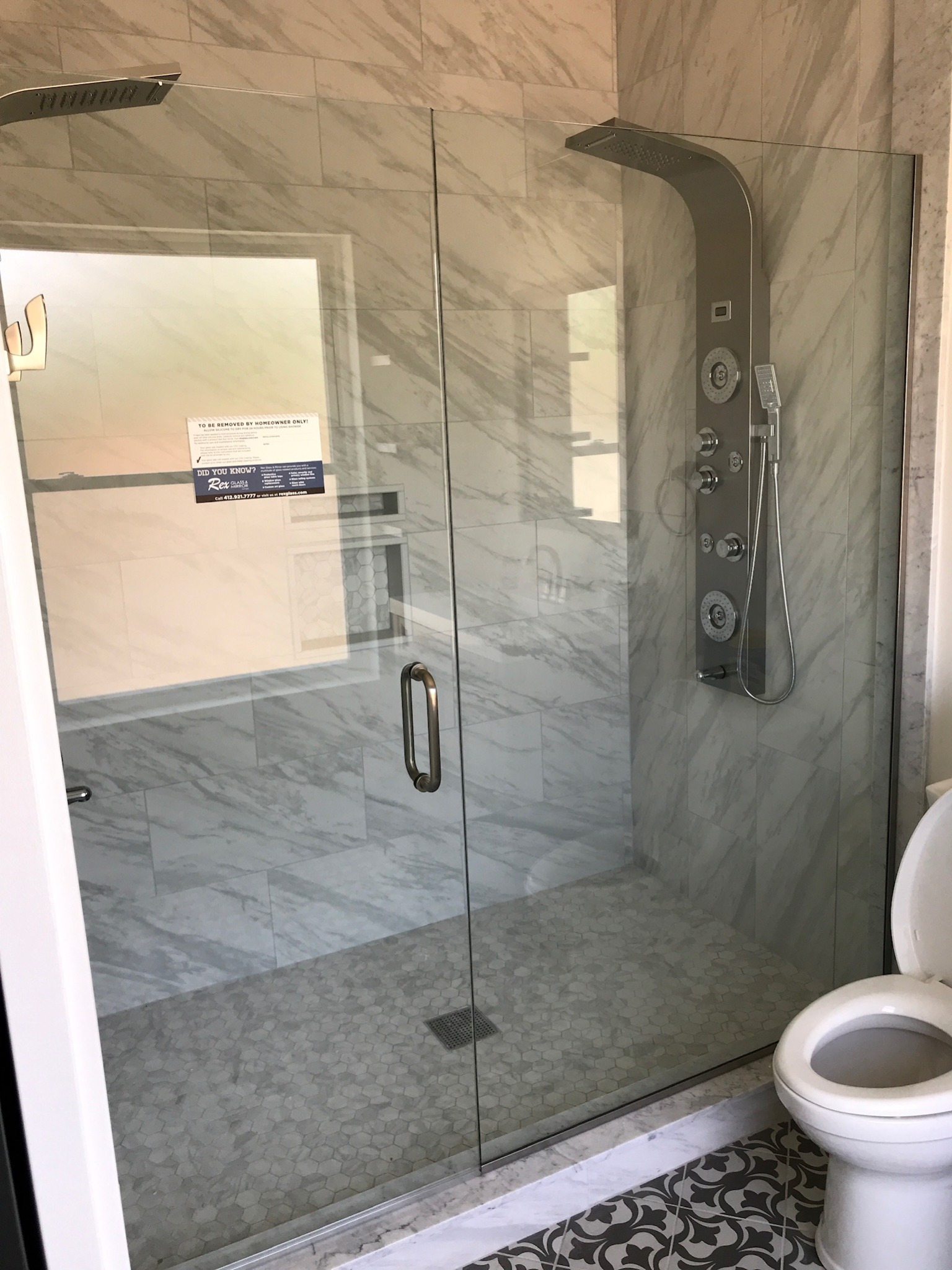 Marble Shower Remodel